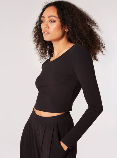 Ribbed Knit Crop Top