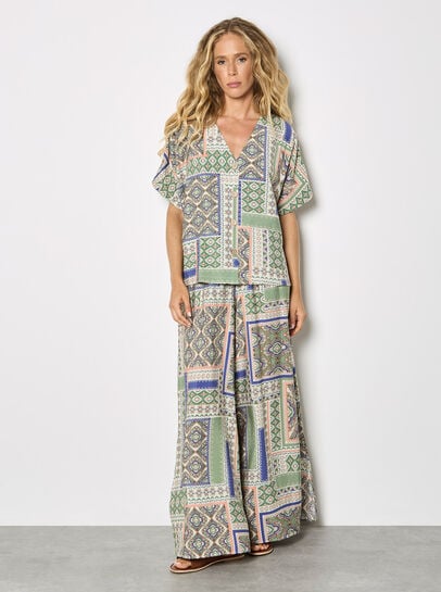 Folk Patchwork Blouse