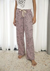 Pantalon de détente imprimé léopard camouflage, rose, grand