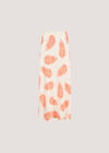 Tropical Leaf Bias Maxi Skirt, Cream, large