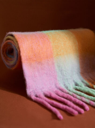 Colour Block Square Scarf