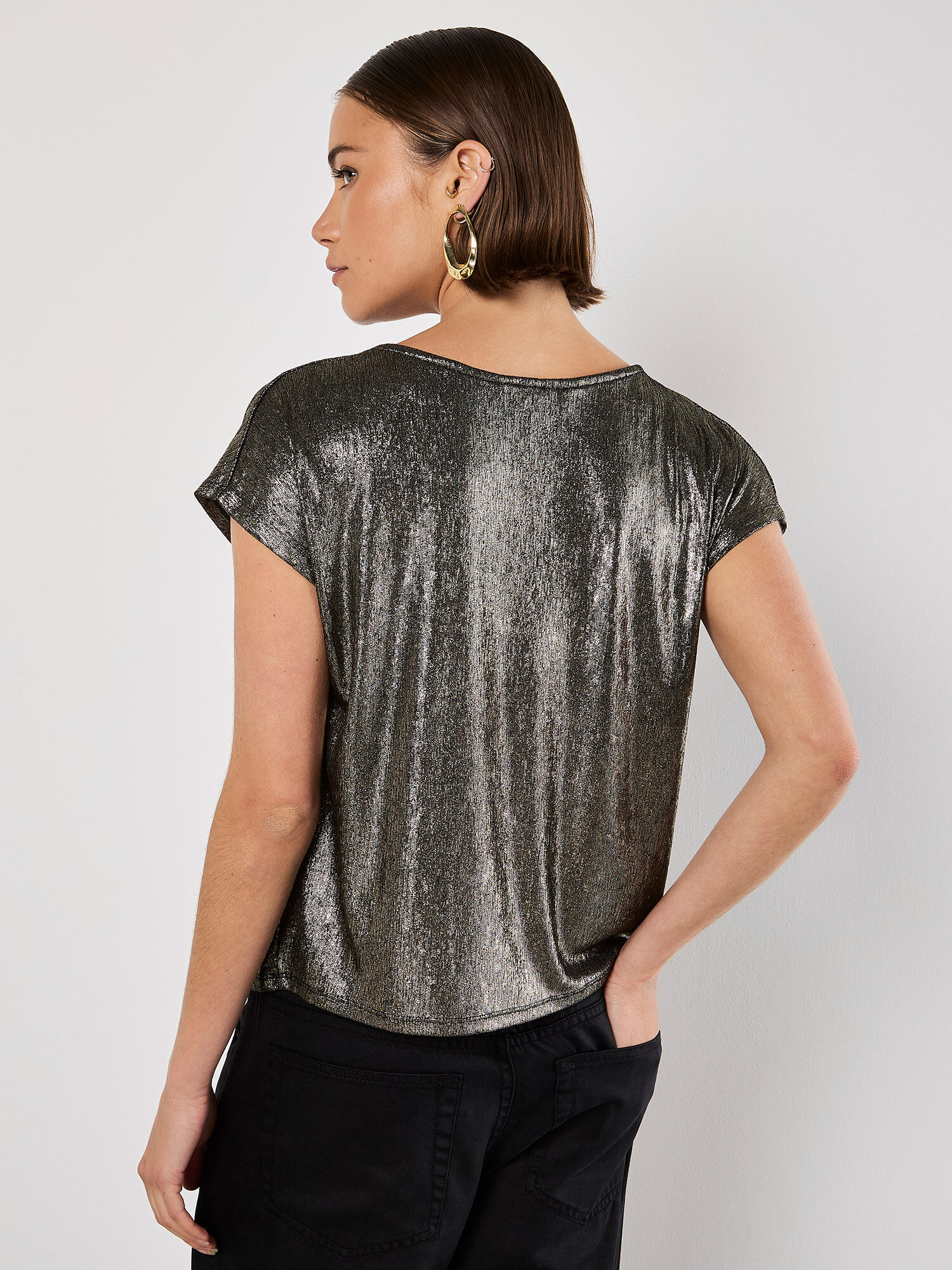 売れ筋商品|||アンクライン カットソー トップス レディース Women's Printed Cowl Neck Cap-Sleeve Top Soft Aloe Multi Renee C Cowl Neck Cap Sleeve Satin Top | Nordstromrack