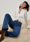 Luci Flare Dark Wash Jeans, Blue, large