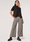 Ribbed Knit Top, Black, large