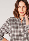 Textured Check Shirt, Stone, large