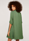 Shirt Swing Dress, Green, large