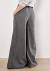 Woven Wide Leg Trousers, Grey, large