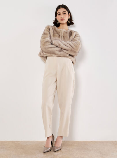 Luxe Faux Fur Cropped Jacket
