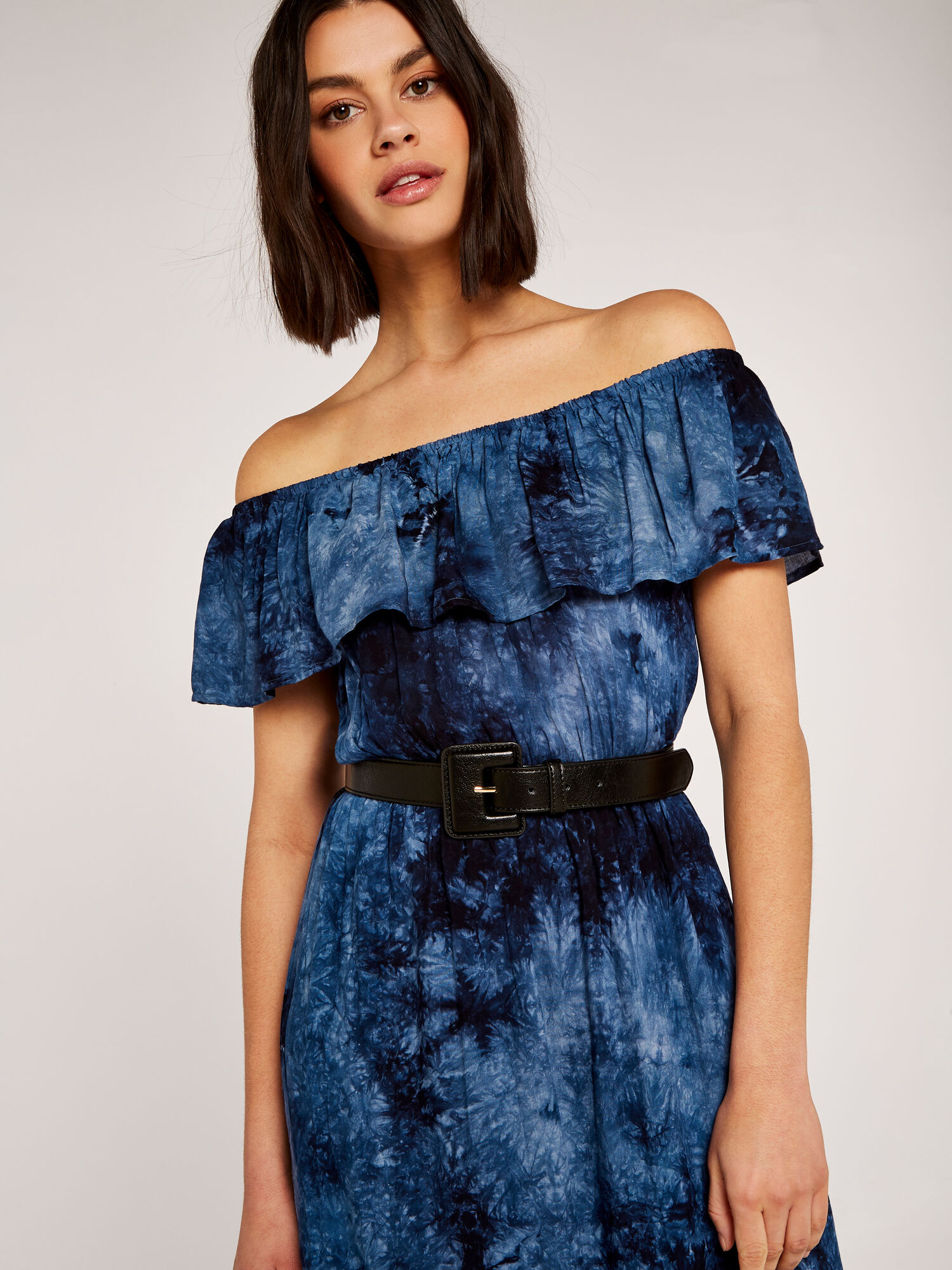 Navy tie dye maxi dress online