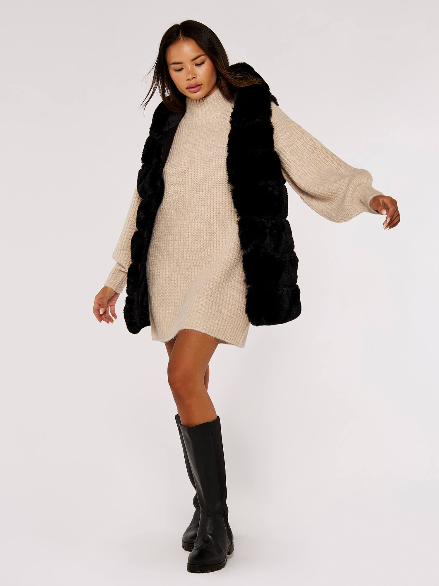 Gilet long fourrure 2025