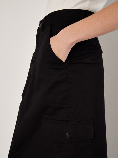 Cotton Cargo Midaxi Skirt