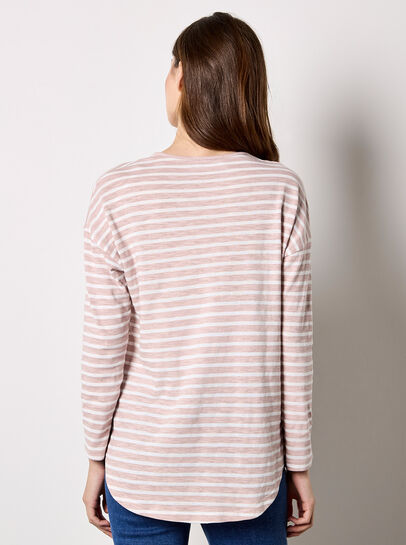 Soft Slub Jersey Stripe Top