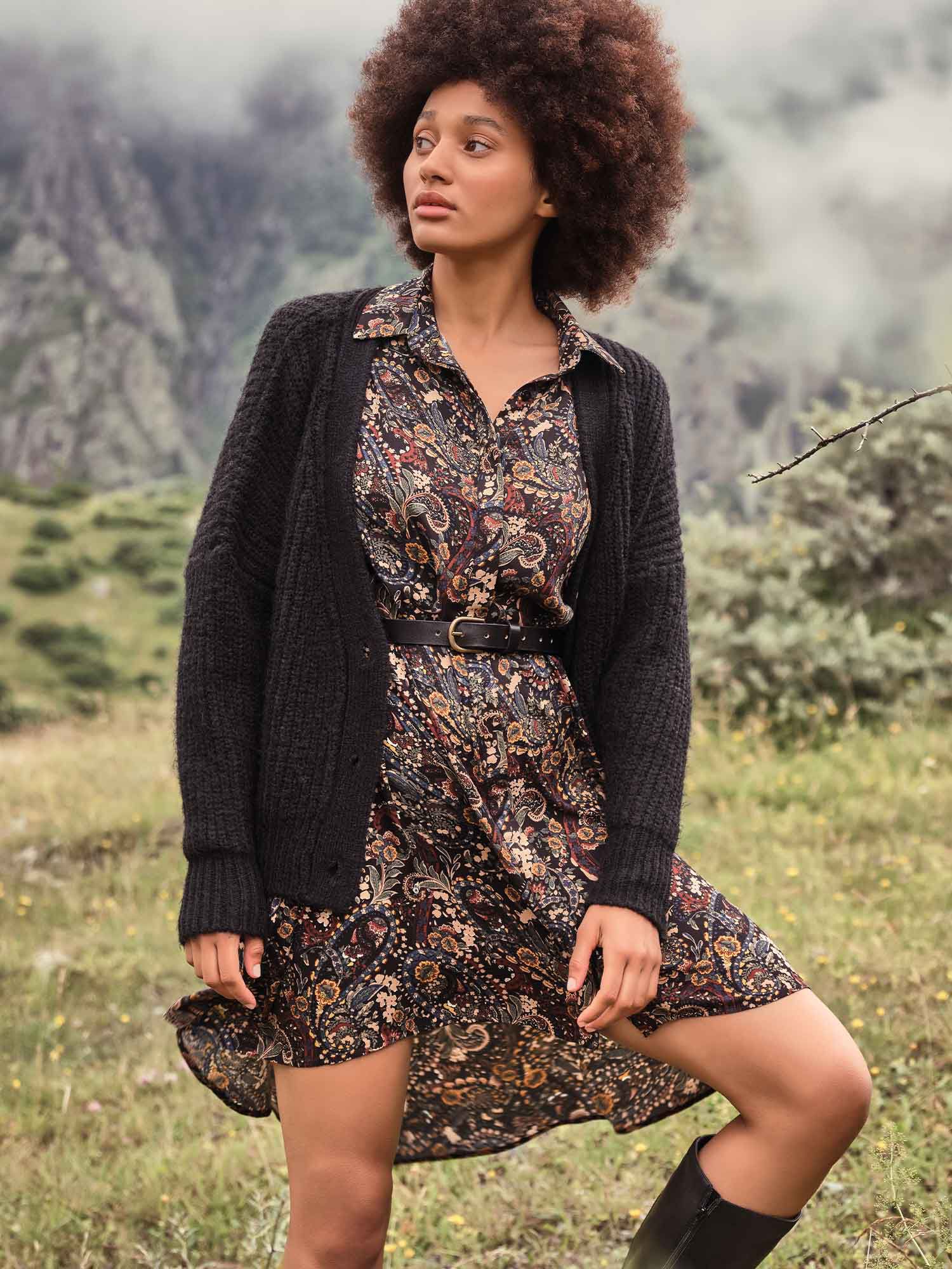 Apricot paisley clearance dress