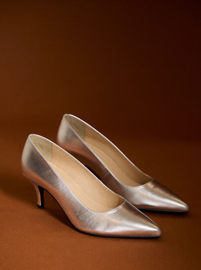 Leather Stiletto Heel Shoes