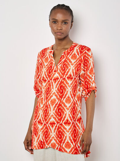 Tie Dye Swirl Tunic Top