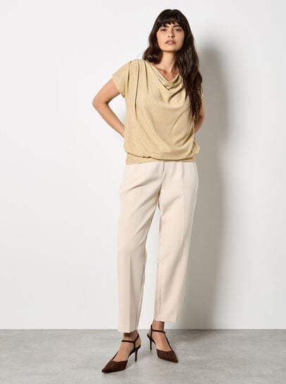 Short Sleeve Jersey Sparkle Top