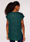 Constellation Short Sleeve Top, Green, large