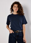 Modal Jersey Basic T-Shirt, Navy, large