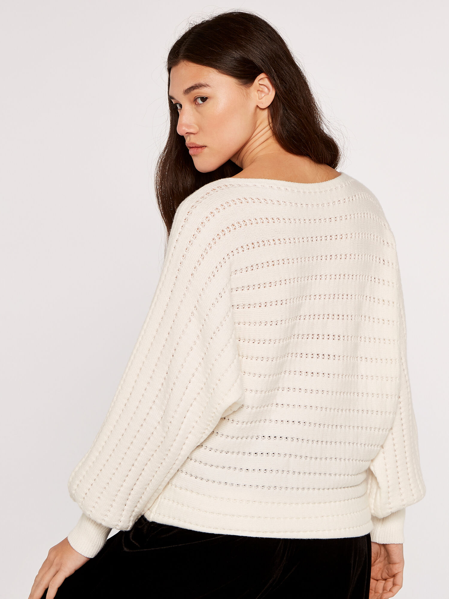 Cream batwing jumper shop