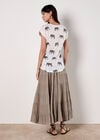 Elephant Print Slub T-Shirt, Navy, large