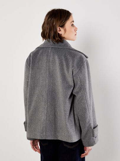 Tailored Short Peacoat Jacket
