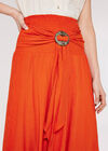 Shimmer Coconut Buckle Skirt, Orange, large