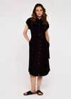 Casa Midi Shirt Dress, Black, large