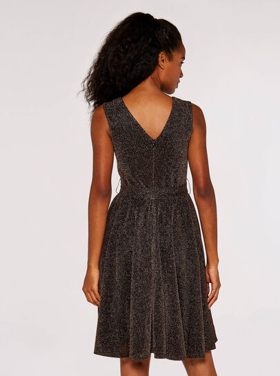 Lurex Skater Mini Dress