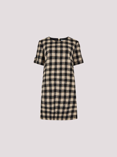 Check Print Swing Mini Dress