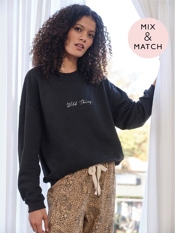Wild Thing Sweatshirt, Black, large