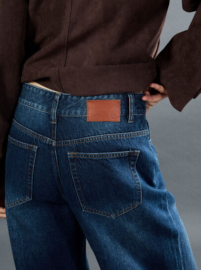 Maca Wide-Leg Cotton Jeans