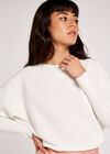 Clean Look Batwing Jumper, Cream, large