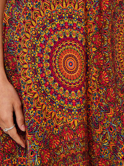 Moroccan Mandala Midi Dress
