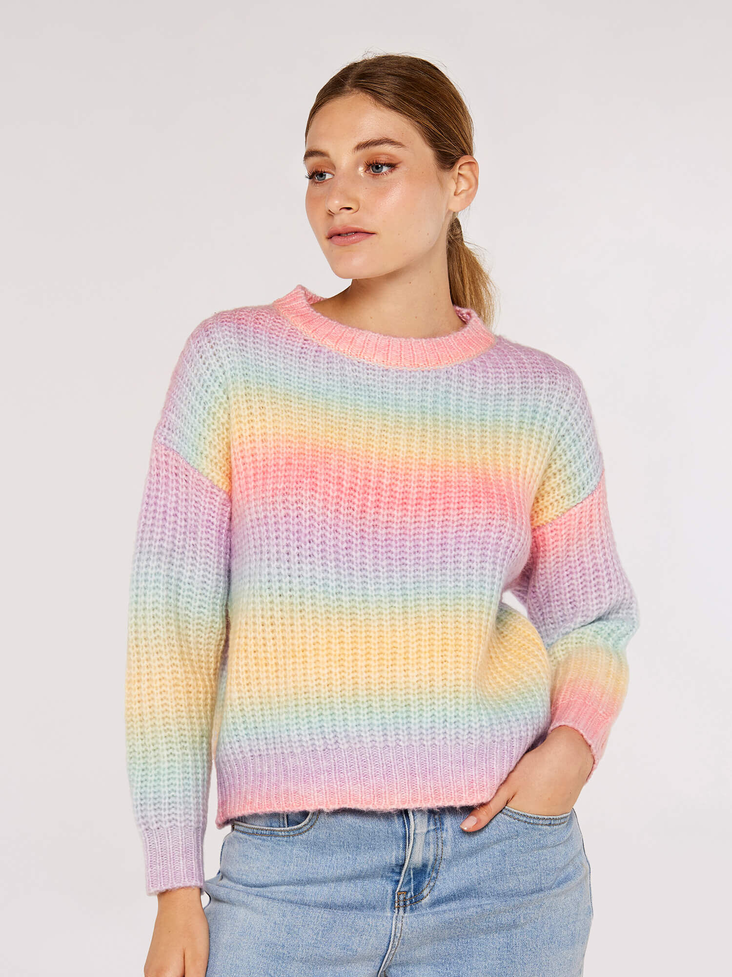 Pastel rainbow jumper deals