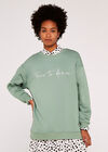 Free To Dance Oversized Sweatshirt, Mint, large