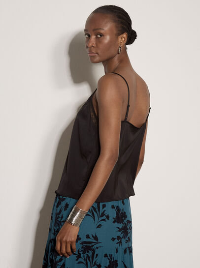 Satin Lace Camisole Top
