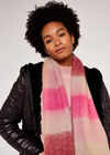 Quadratischer Schal in Colourblock-Optik, Pink, groß