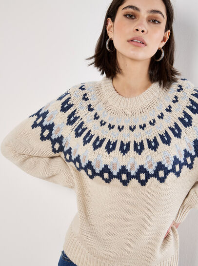 Fair Isle Chunky Knit Jumper