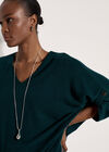Soft Touch Oversized Batwing Top, Green, large