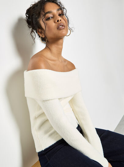 Fluffy Bardot Jumper