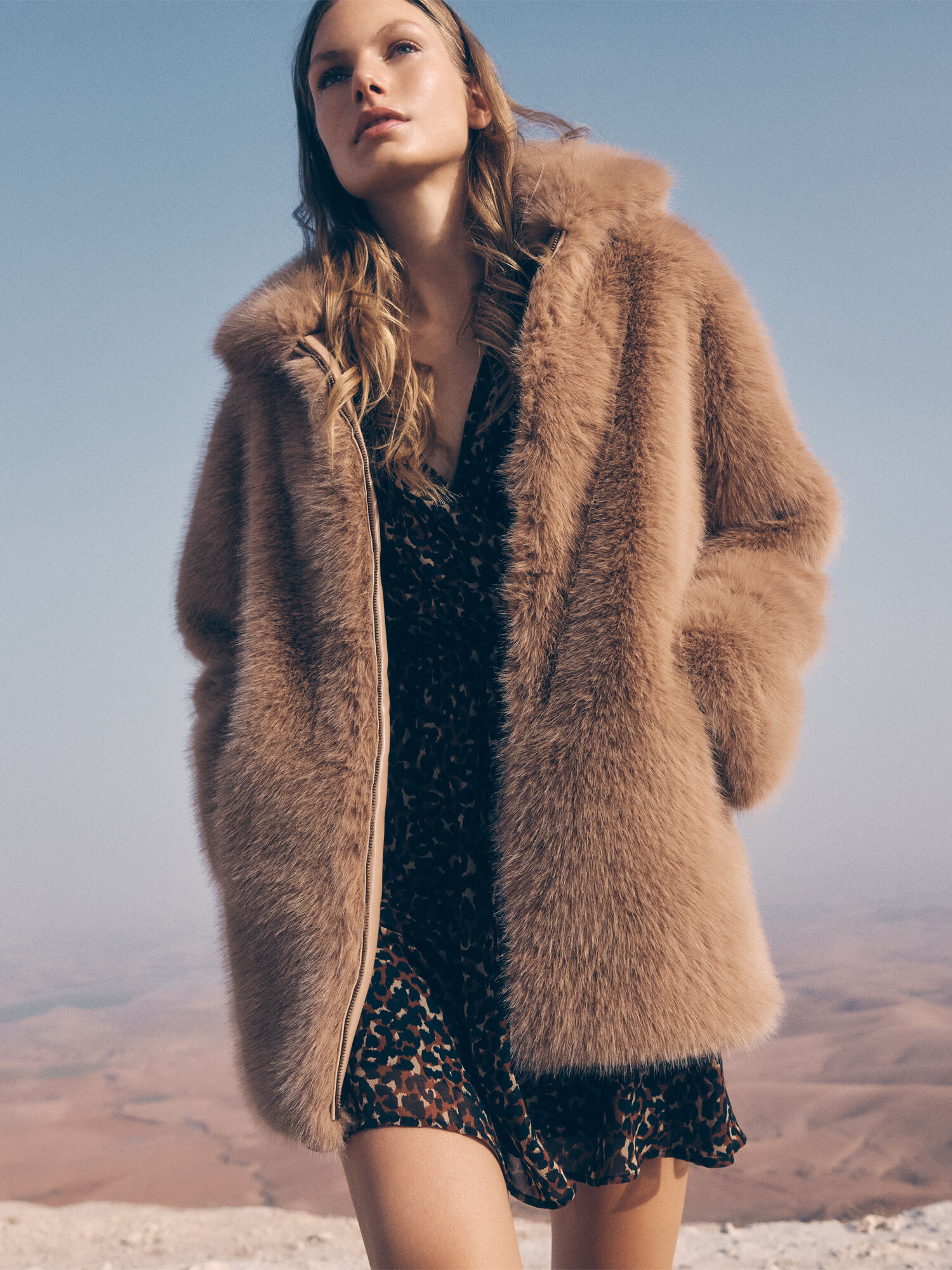 Soft furry jacket store