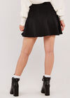 Chevron Jacquard Skirt, Black, large