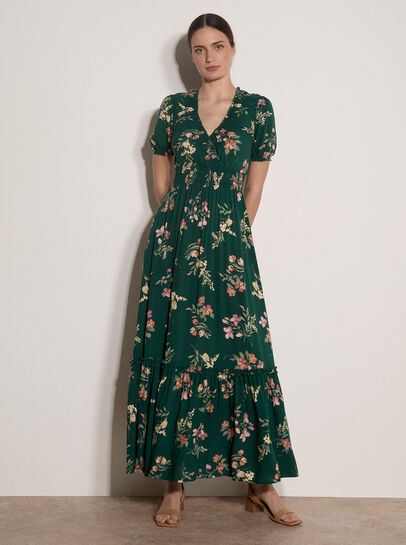 Watercolour Floral Maxi Dress