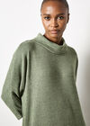 Soft Touch Cocoon Mini Dress, Khaki, large