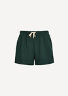 Waffle Knit Mini Shorts, Green, large