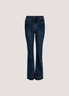 Lena Fit And Flare High Waist Jeans, Navy, large