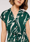  Swirl Shirt Midi Dress, Green, large