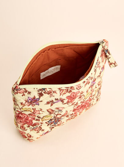 Floral Quilted Pouch