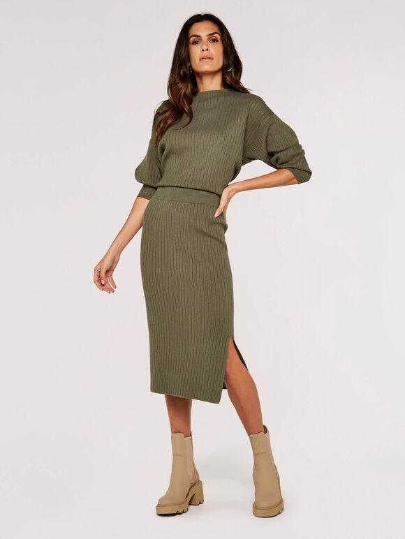 Khaki Skirt Co-ord, , large