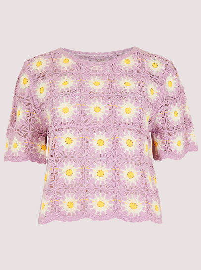 Granny Square Crochet Tee